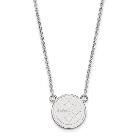 Sterling Silver Pittsburgh Steelers Small Pendant Necklace Sterling Silver Pittsburgh Steelers Small Pendant Necklace